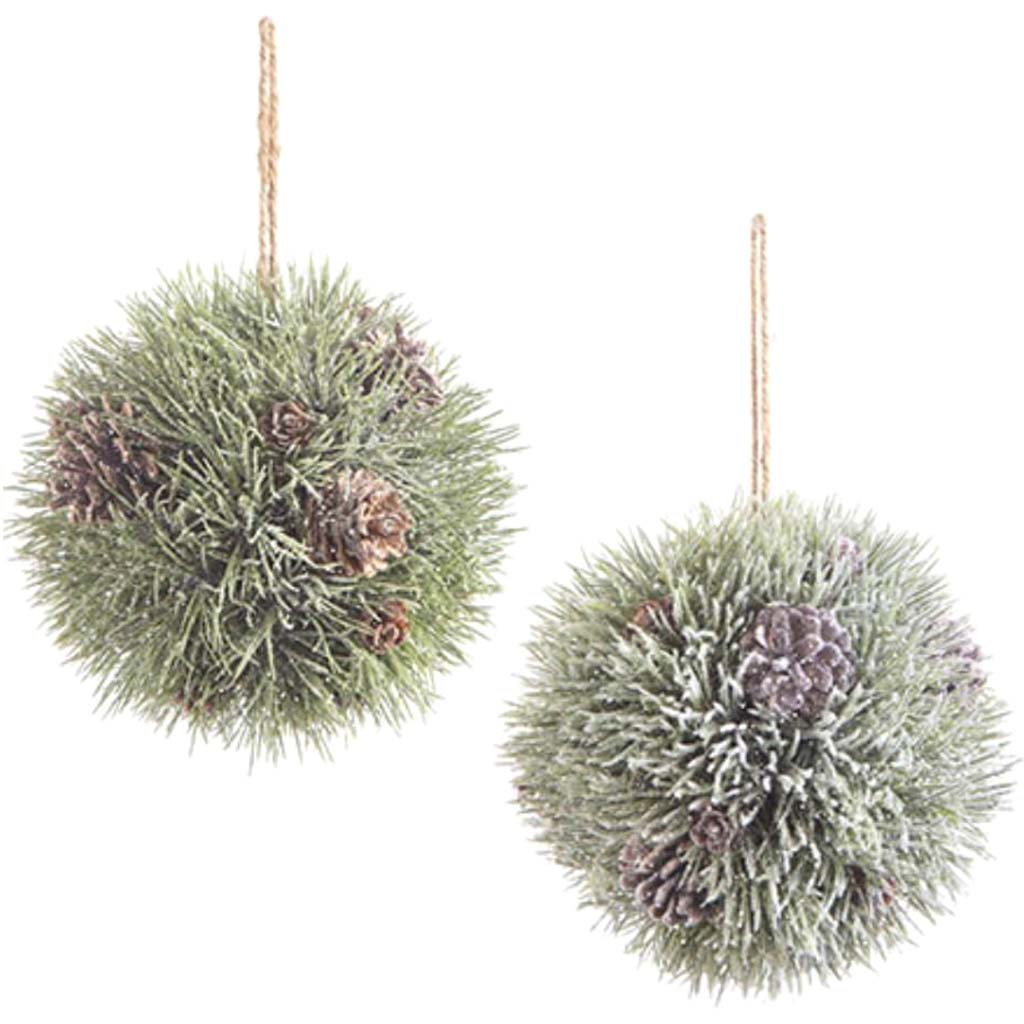 Kissing Ball Pine Pinecone 8in 