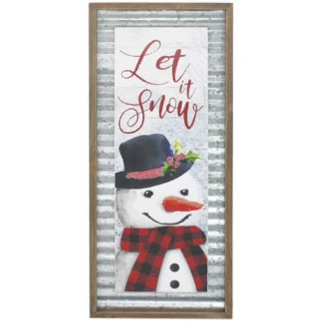 Let It Snow MDF Wall Deccor