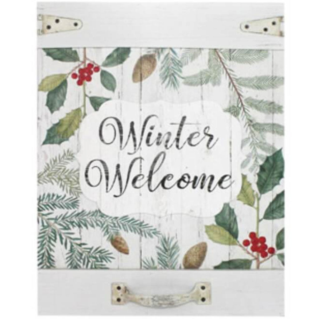 Winter Welcome MDF Wall Sign