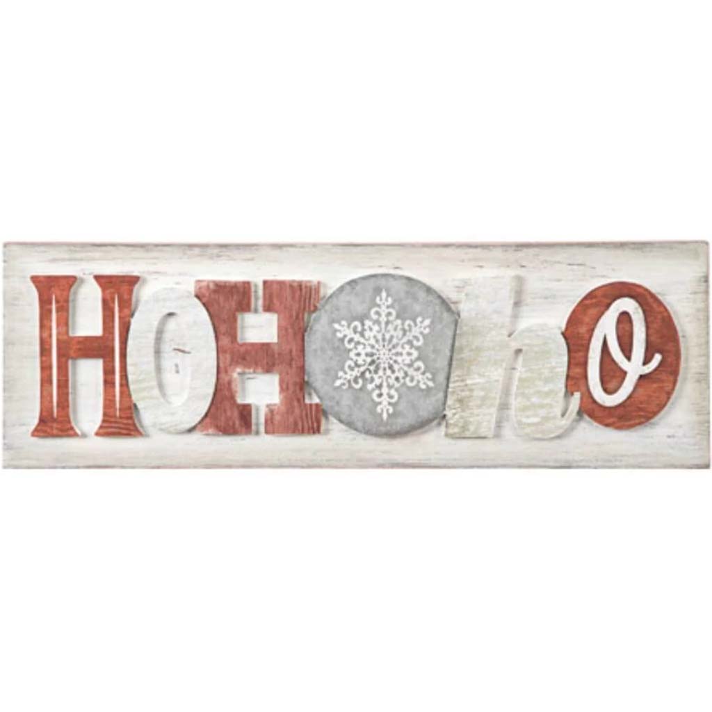 Ho Ho Ho Wood MDF Wall Decor 