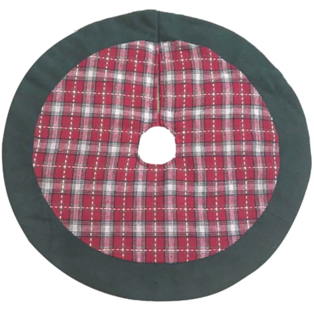 Mini Plaid Christmas Tree Skirt 