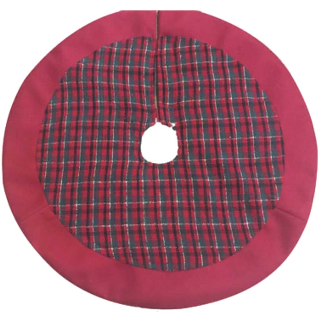 Mini Plaid Christmas Tree Skirt 