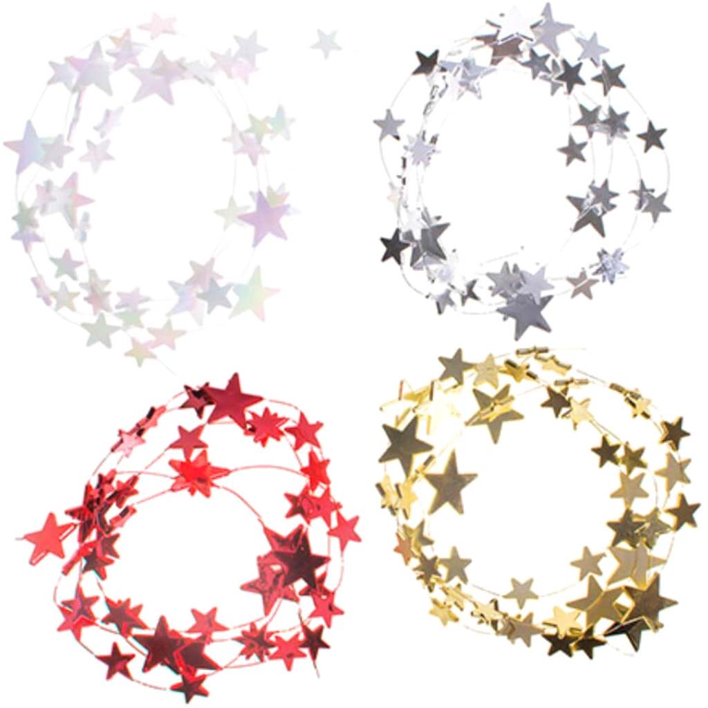 Mini Star Garland 4 feet 