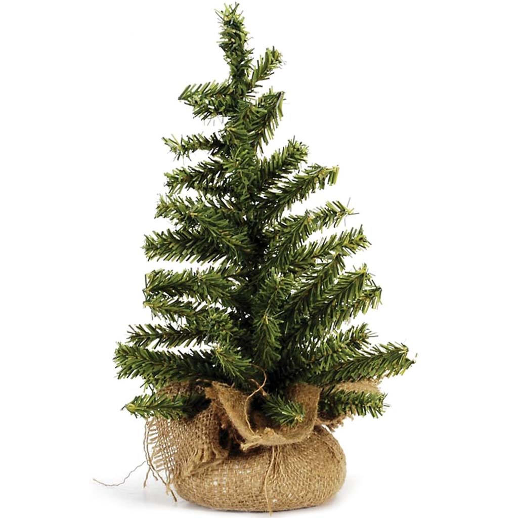 Canadian Tree with Burlap Base 60 Tips 12 Inches 