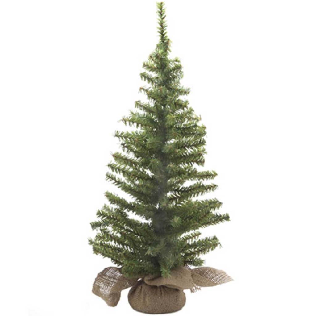 Canadian Tree with Burlap Base 148 Tips 24 Inches 