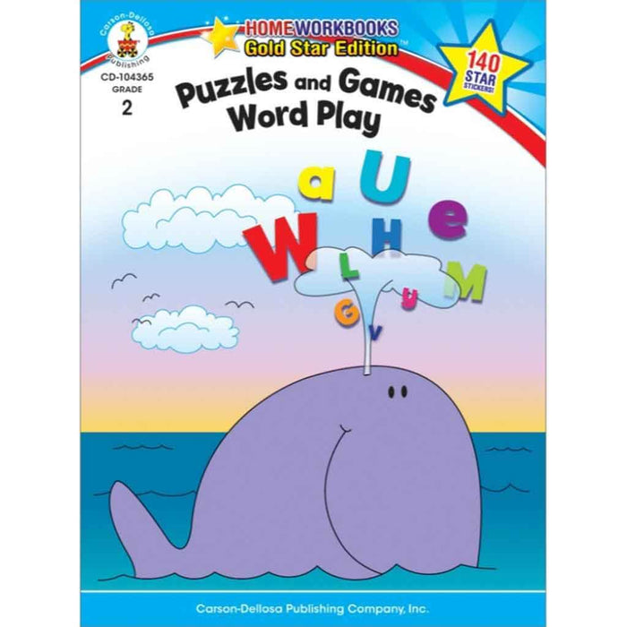 Puzzles & Games Word Play Activity Book Grade 2 