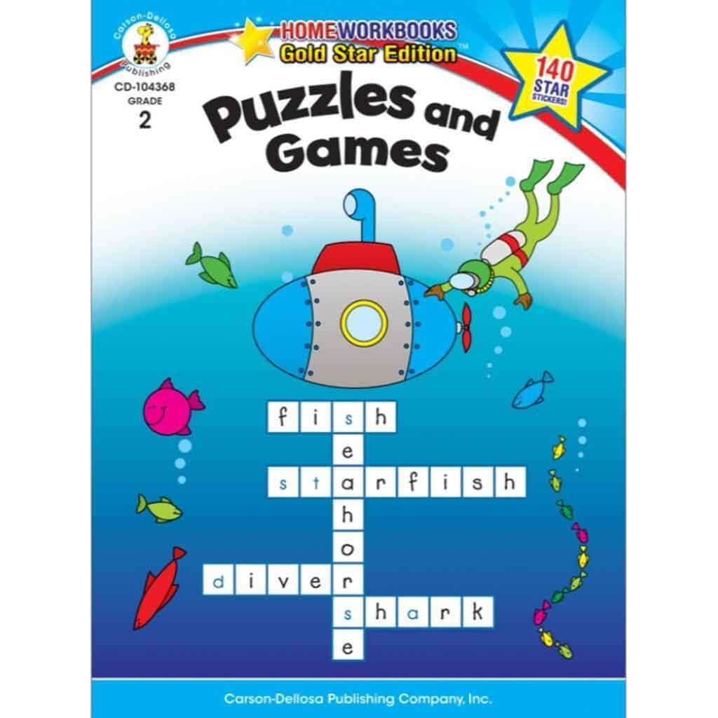 Bk Puzzles &amp; Games Activity Book Grade 2 