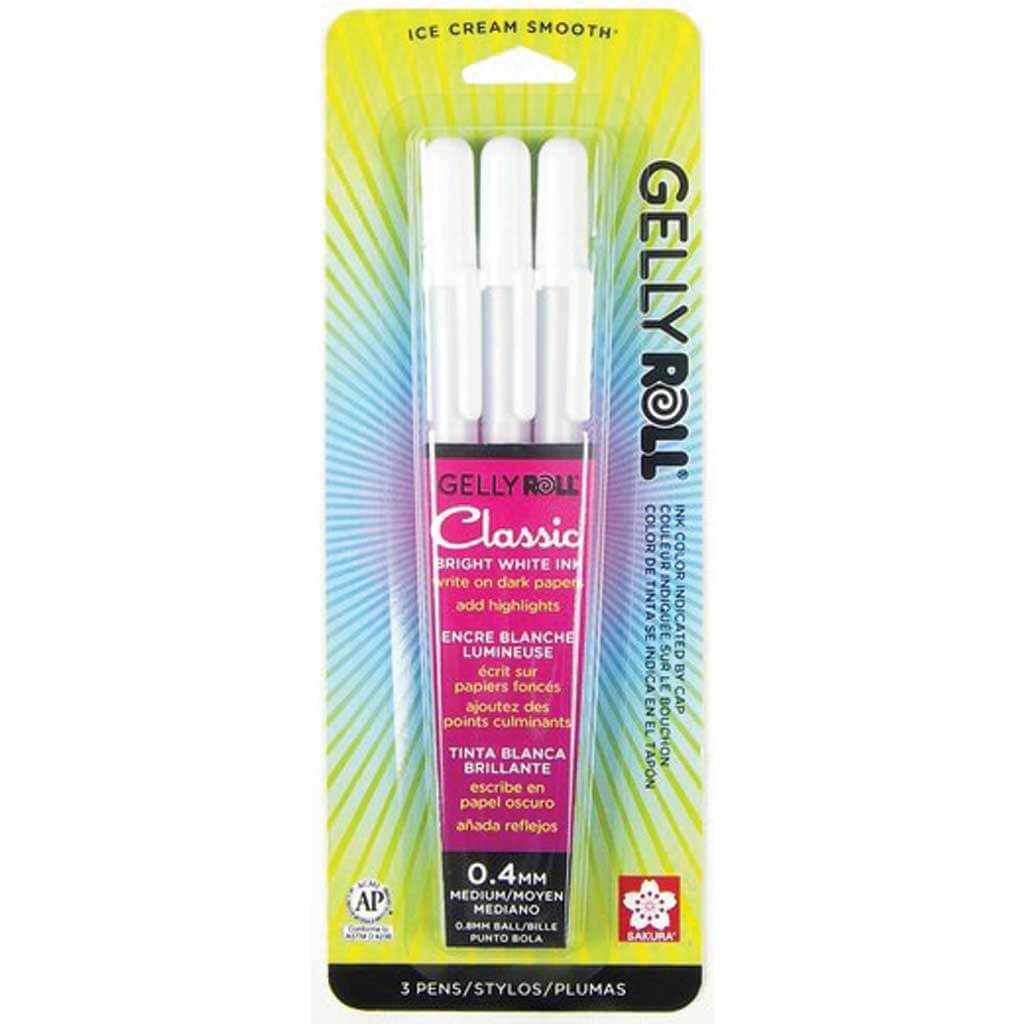 Gelly Roll Pens Sets 3-Pen Set White