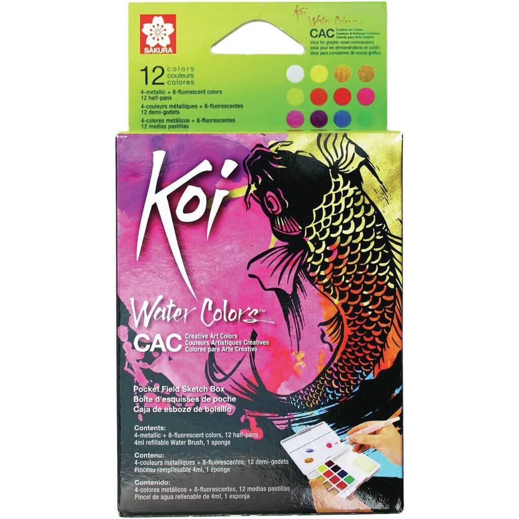 Koi Creative Art Colors Watercolor 12 Color Set