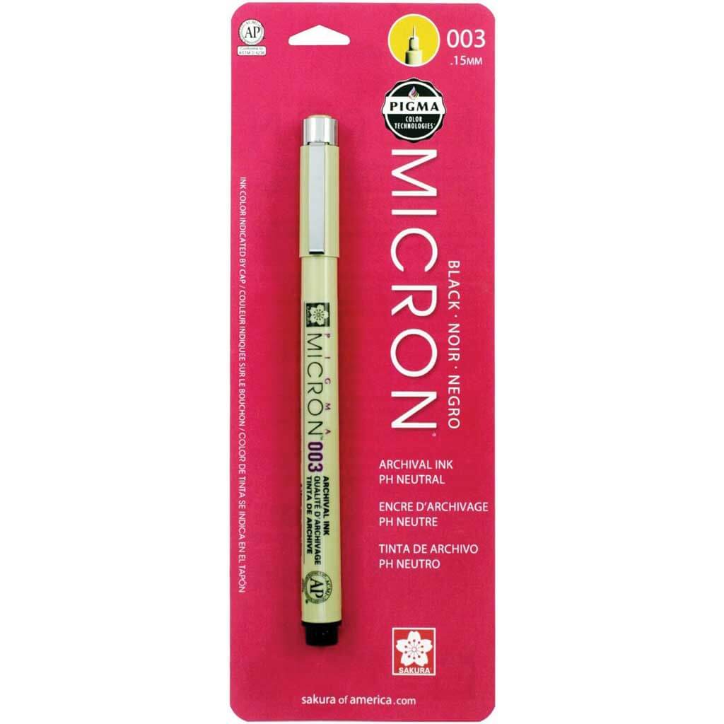 Pigma Micron Pens .15mm Black