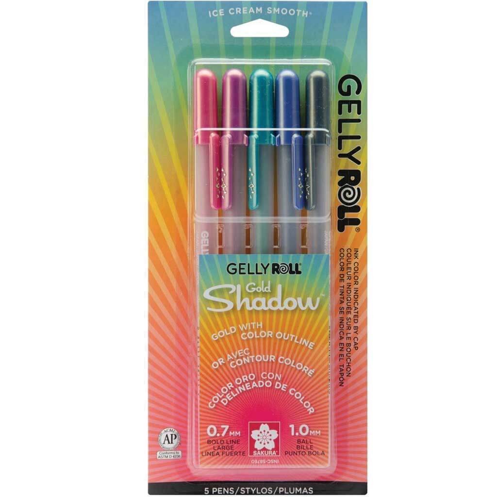 Gelly Roll Gold Shadow Pens 5 Color Set