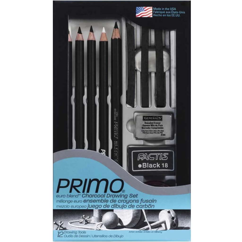 Primo Euro Blend Charcoal Drawing Set