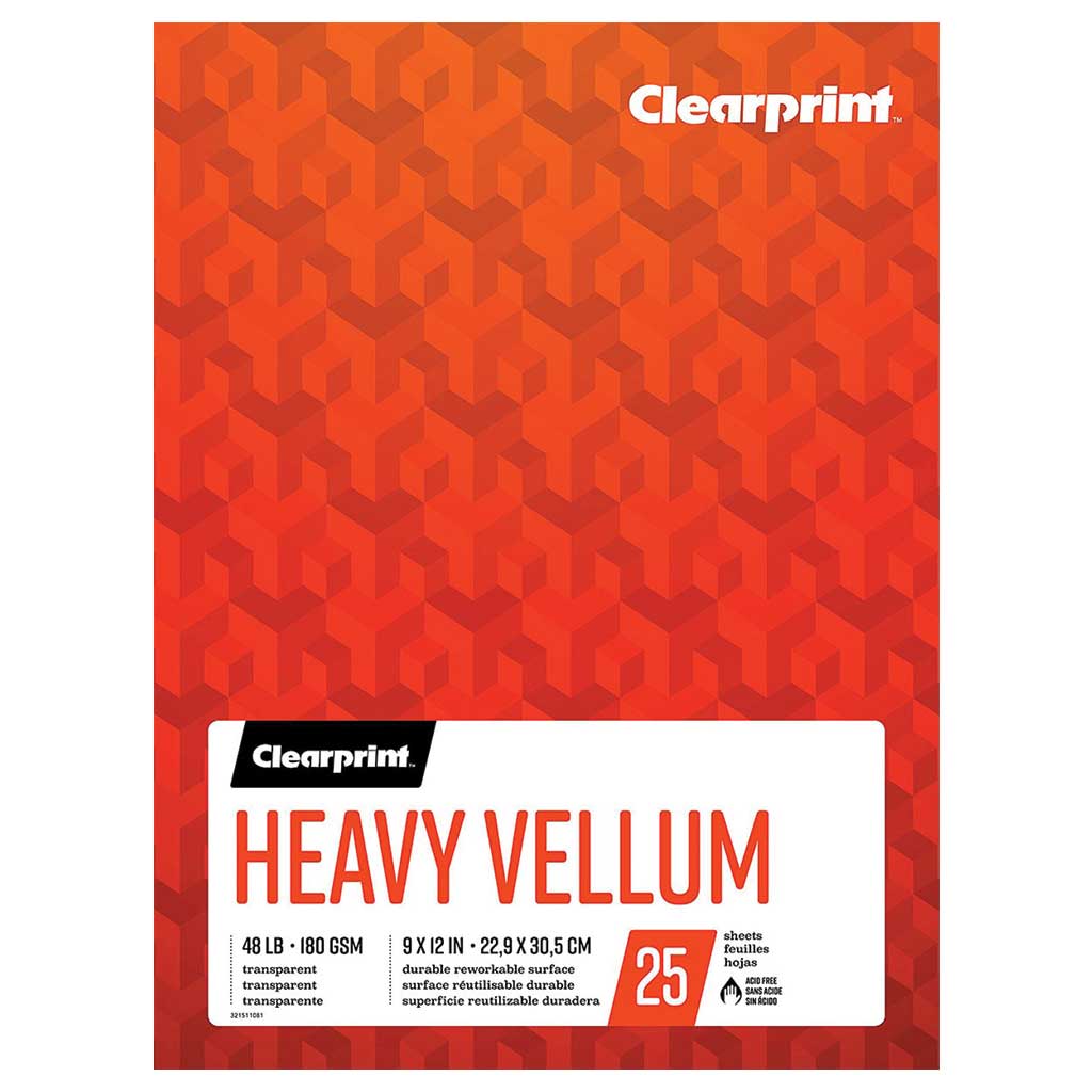 Clearprint Heavy Vellum Pad 9in x 12in