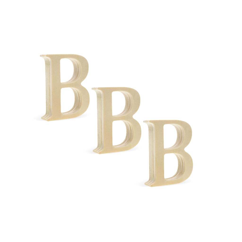 Wood Letters 2in Pine Standing X3 B