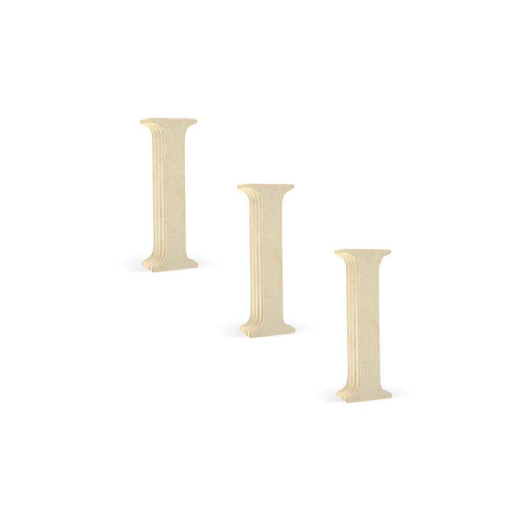 Wood Letters 2in Pine Standing X3 I