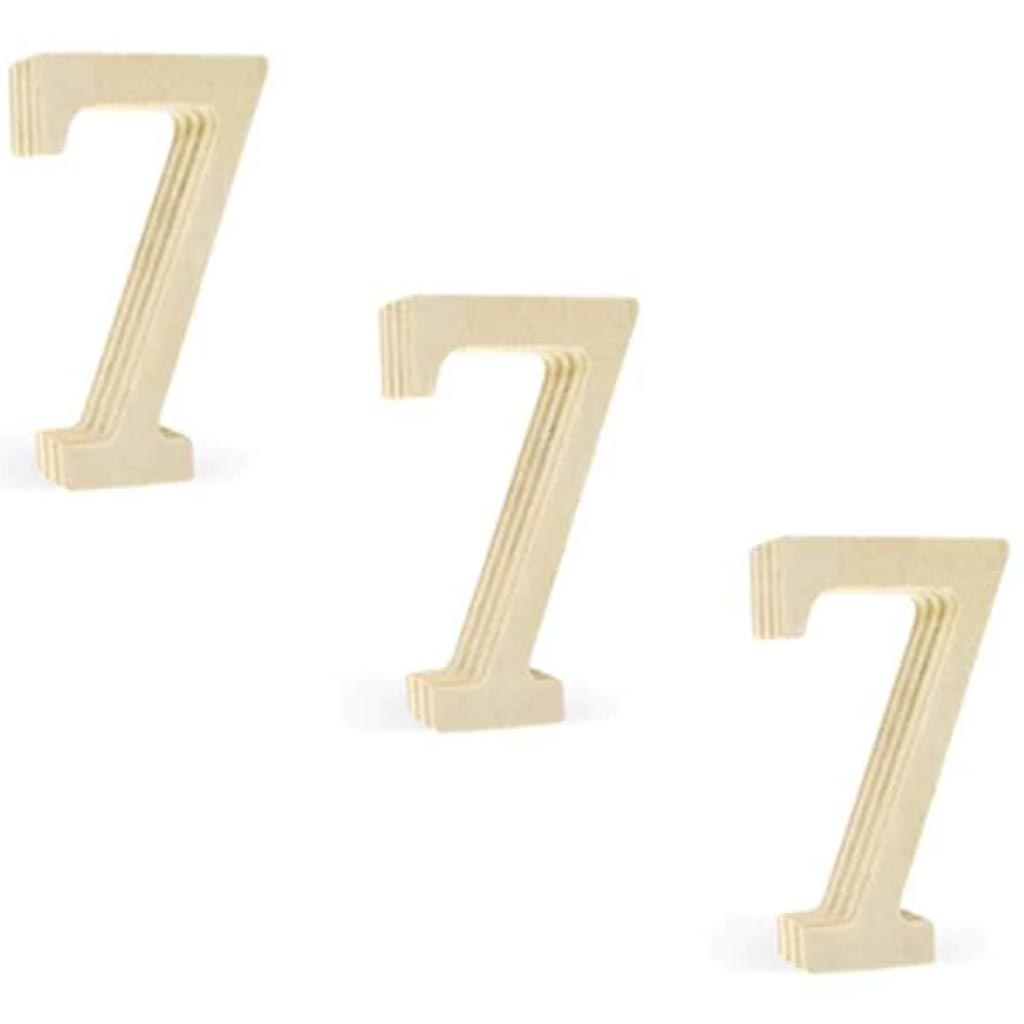 WOOD NUMBERS: PINE STANDING 7 2IN 