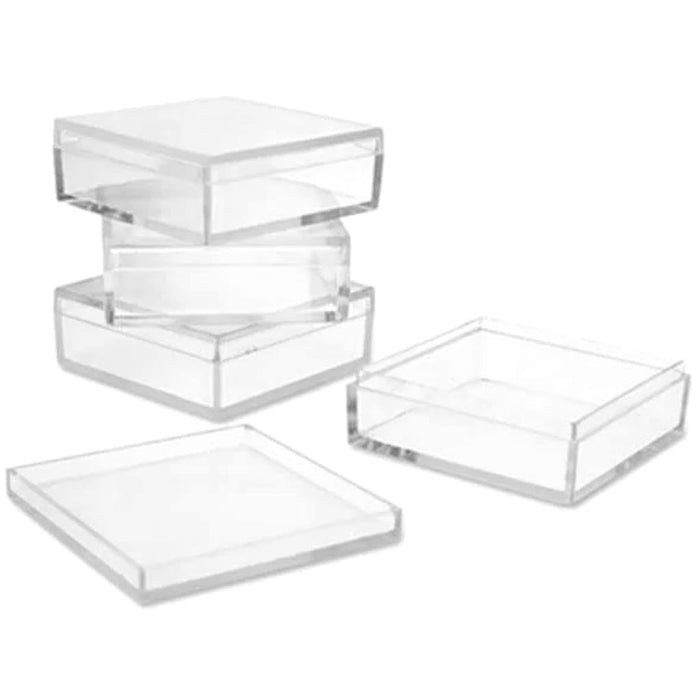 MINI PLASTIC CONTAINERS FOR GLITTER/SAND/BEADS/FINDING X4 
