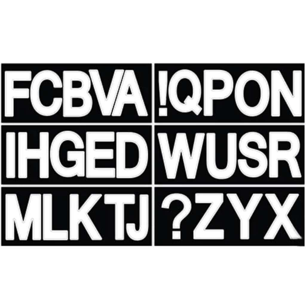 Paper Craft Sticker Jumbo Letters 6 Sheets Large C 3.5in White 