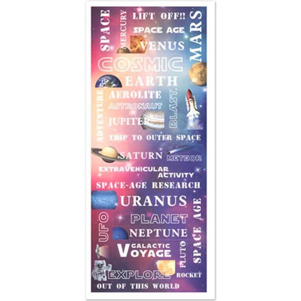 Paper Craft Sticker: Themes Photo Safe Outer Space 5x12in Clear 