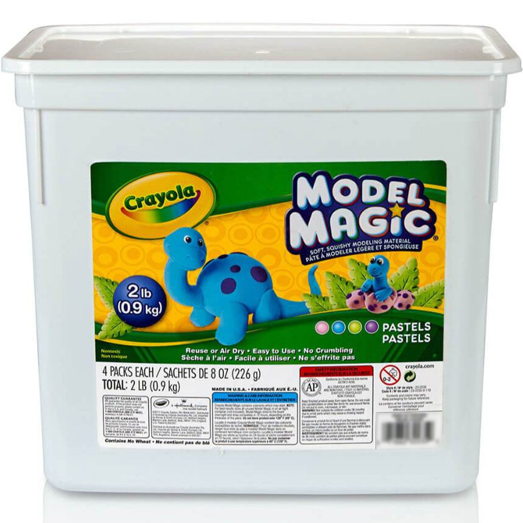 Crayola Model Magic 2lbs Resealable Bucket Pastels