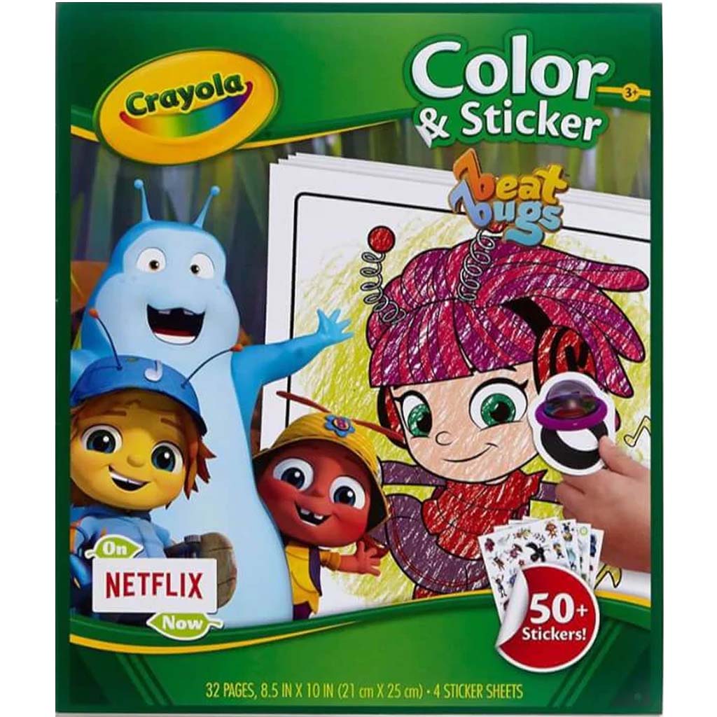 Crayola Color And Sticker Beat Bugs