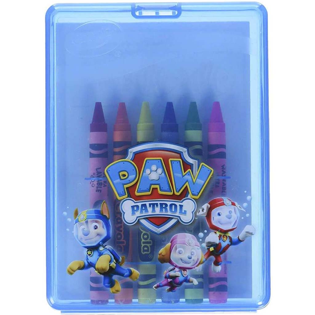 Crayola Paw Patrol Travel Pack 6 Washable Crayons