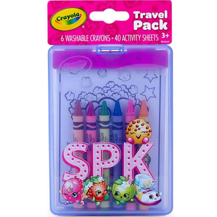 Crayola Shopkins Travel Pack 6 Washable Crayons