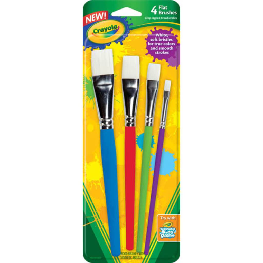 paint brushes crayola washable acrylic paint
