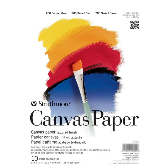 Strathmore 200 Series Canvas Paper Pad 9in x 12in