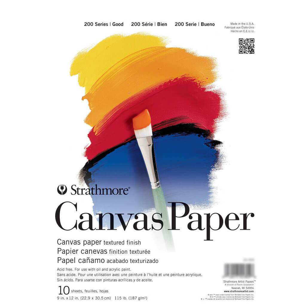 Strathmore 200 Series Canvas Paper Pad 9in x 12in