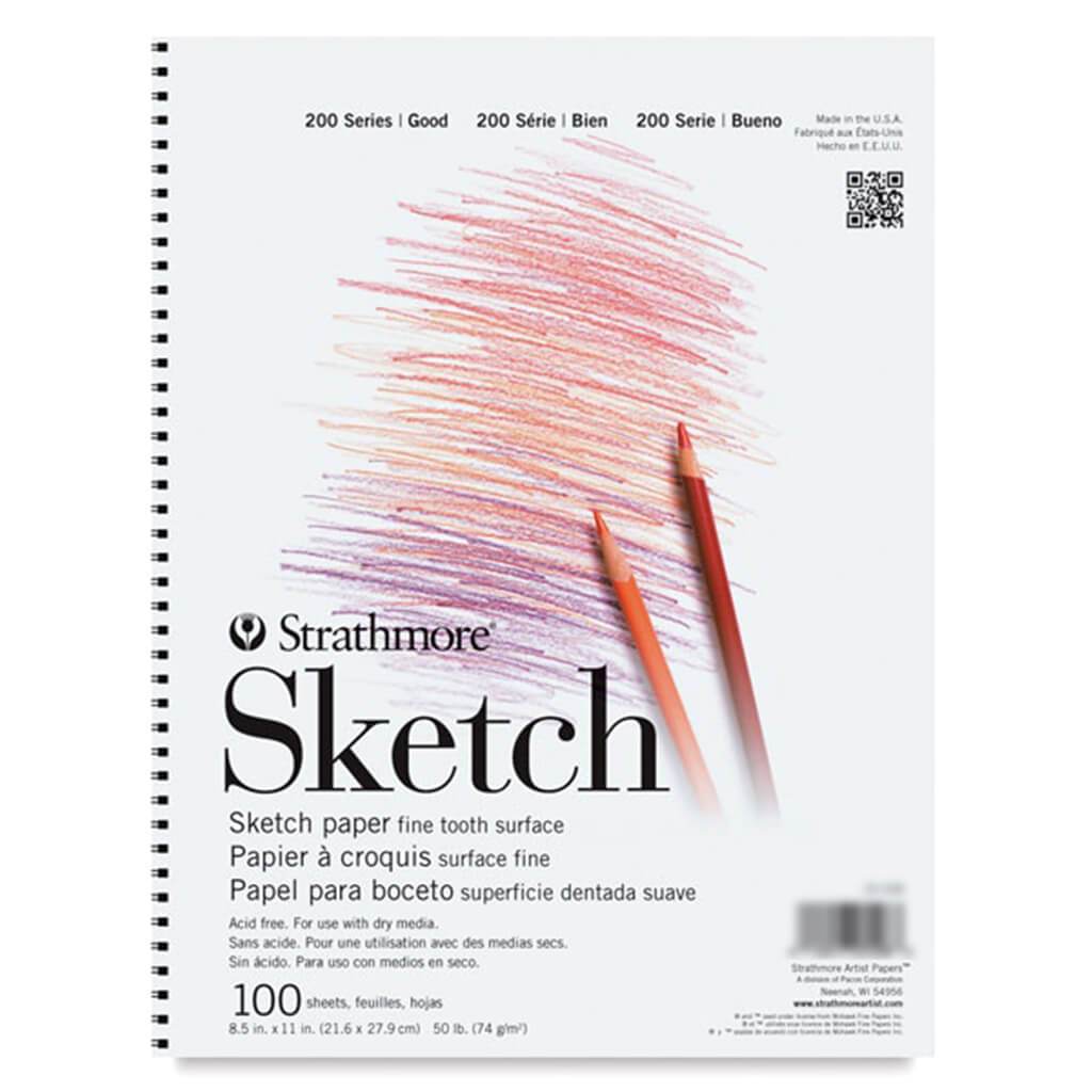 Strathmore 200 Sketch Wire Bound 8.5in x 11in