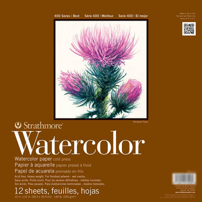 Strathmore 400 Series Watercolor Paper 12in x 12in