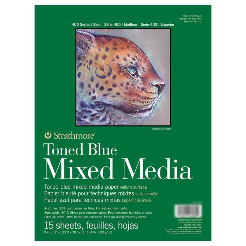 Strathmore Toned Mixed Media Pad 9x12 Blue