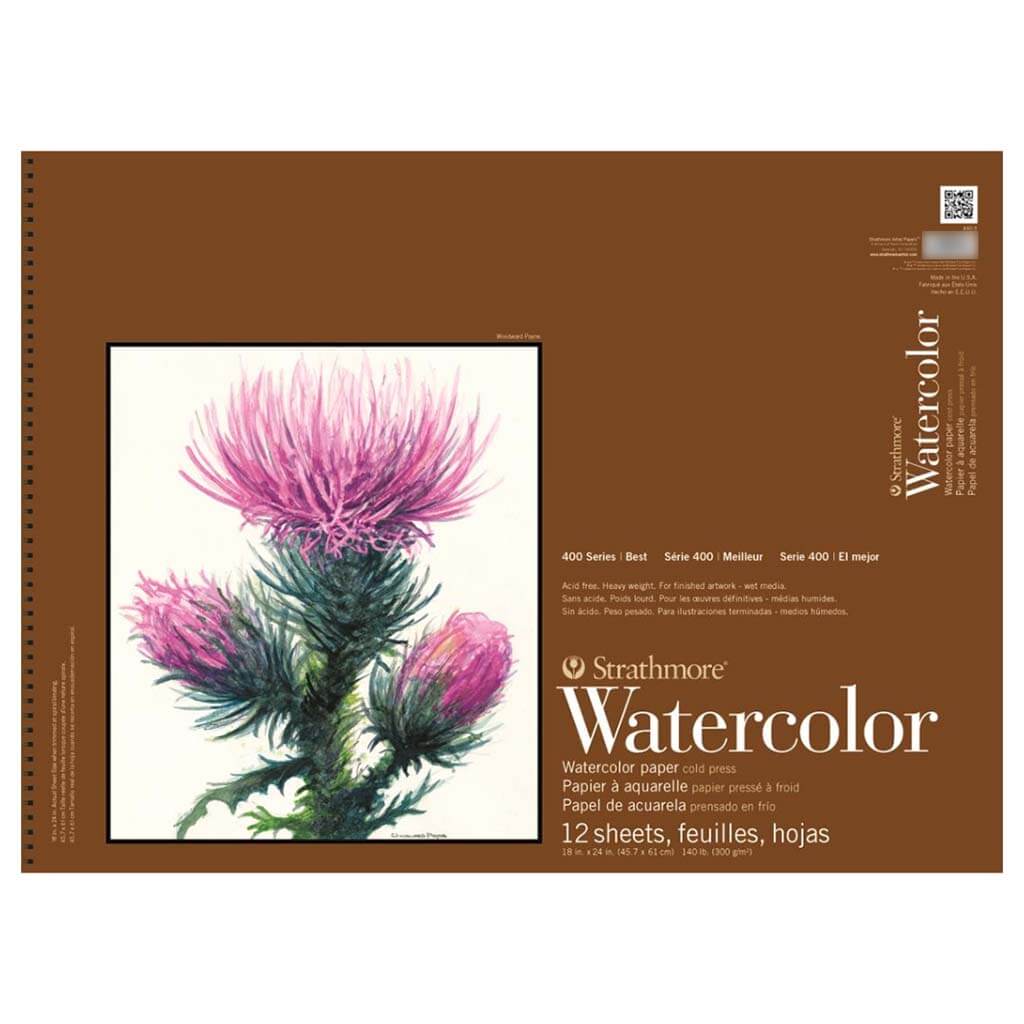 Strathmore 400 Series Watercolor Block 9in x 12in 15 Sheets
