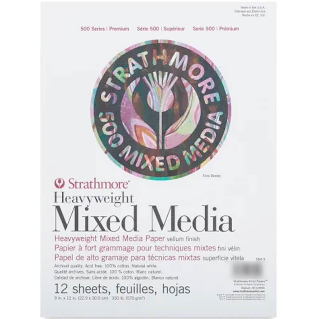 Strathmore 500 Heavyweight Mixed Media 9in x 12in