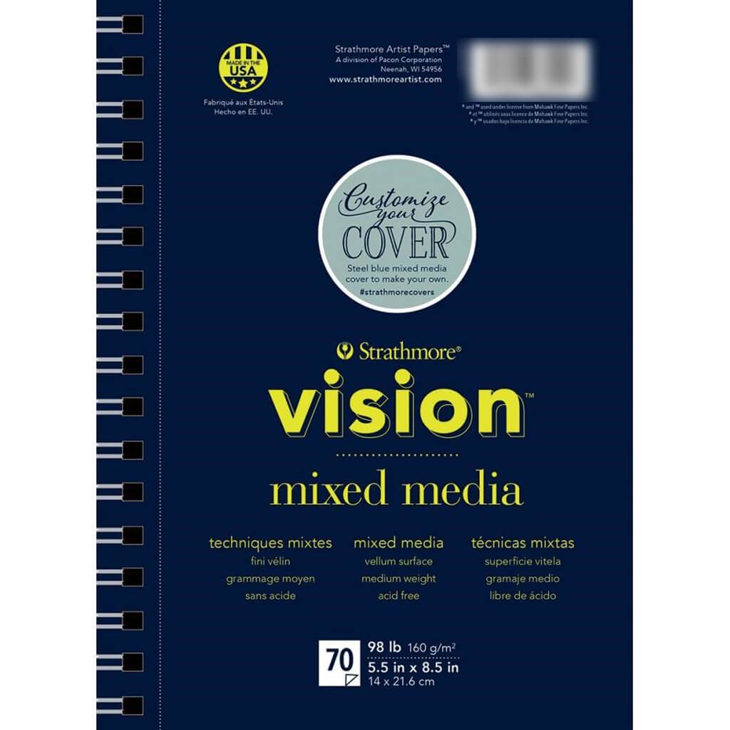 Strathmore Vision Vellum Mixed Media Pad 5.5in x 8.5in