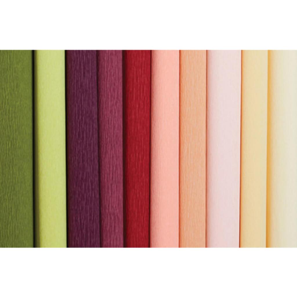 Extra Fine Crepe Paper 19.6in x 78.7in Assorted Colors