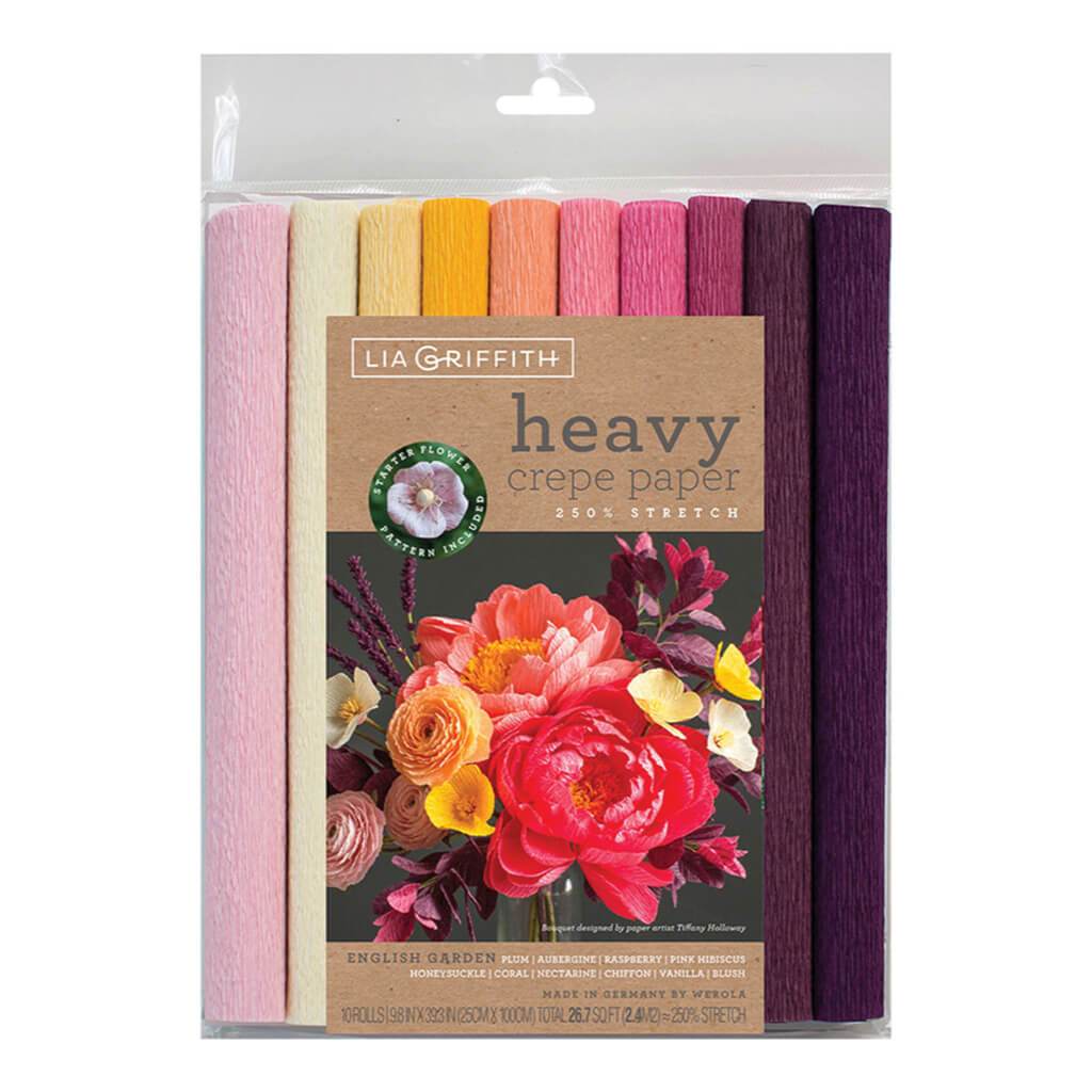 Heavy Crepe Paper English Garden 10 Count