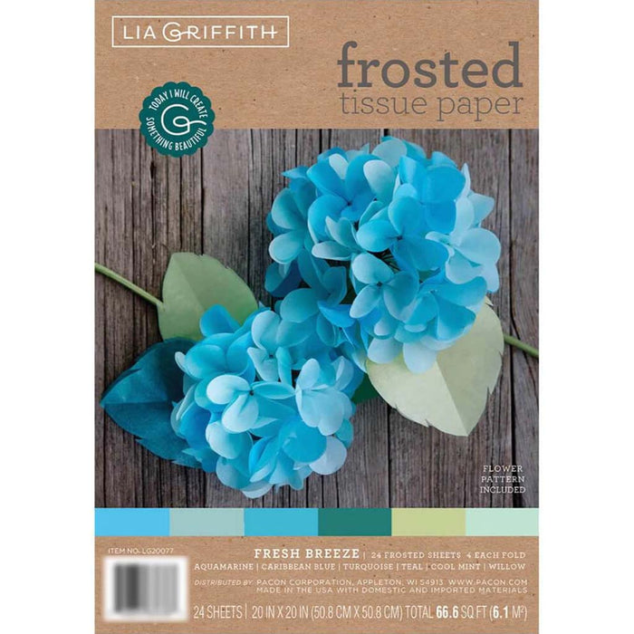 Frosted Tissue Paper 20in x 20in Fresh Breeze