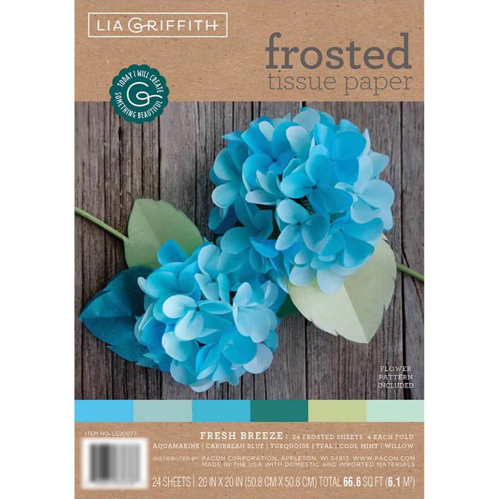 Frosted Tissue Paper 20in x 20in Fresh Breeze