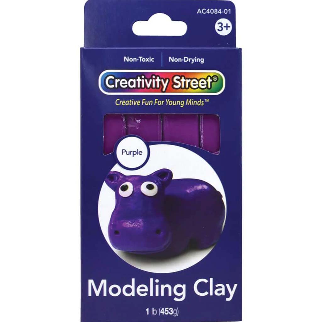 Extruded Modeling Clay 1lb Purple