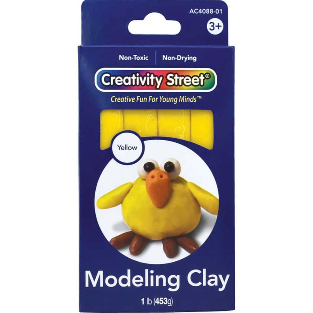 Extruded Modeling Clay 1lb Yellow 4 Sticks