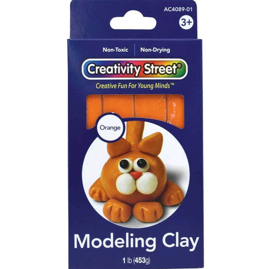 Extruded Modeling Clay 1lb Orange 4 Sticks