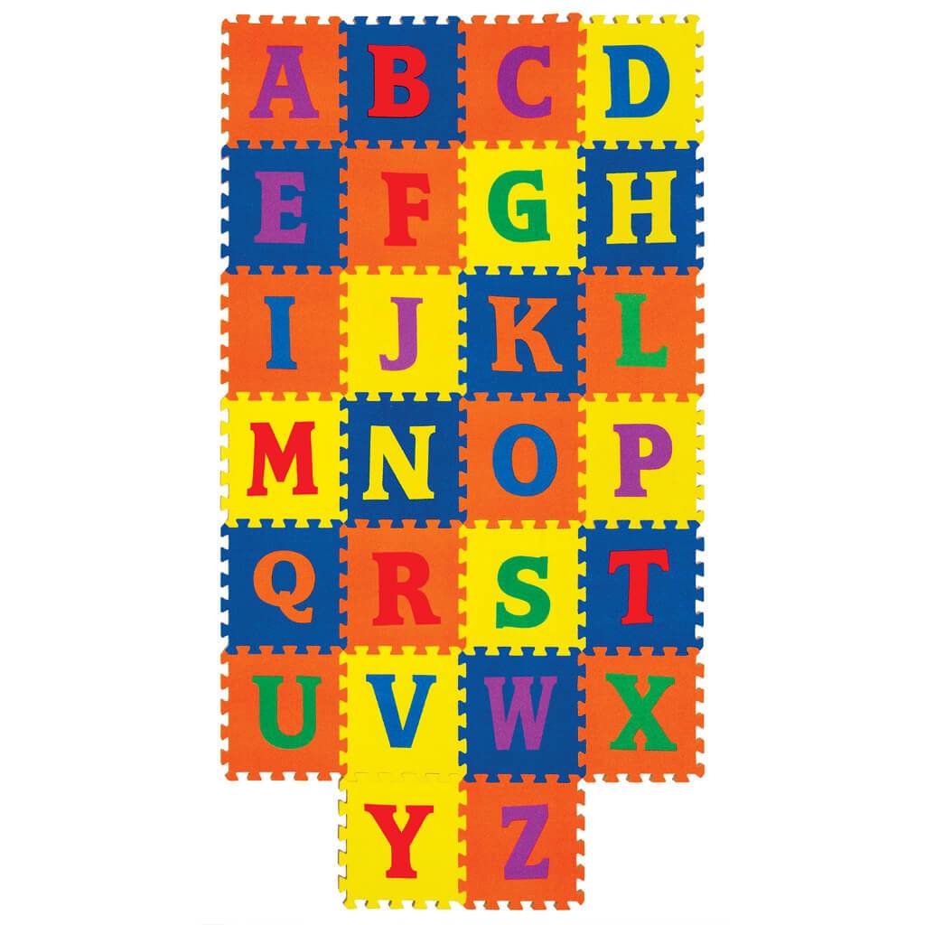 Wonderfoam Carpet Alphabet Square Tiles 12in x 12in