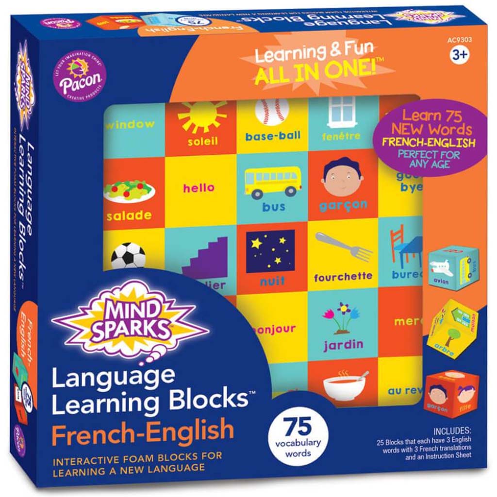 Language Learning Blocks French 25pcs