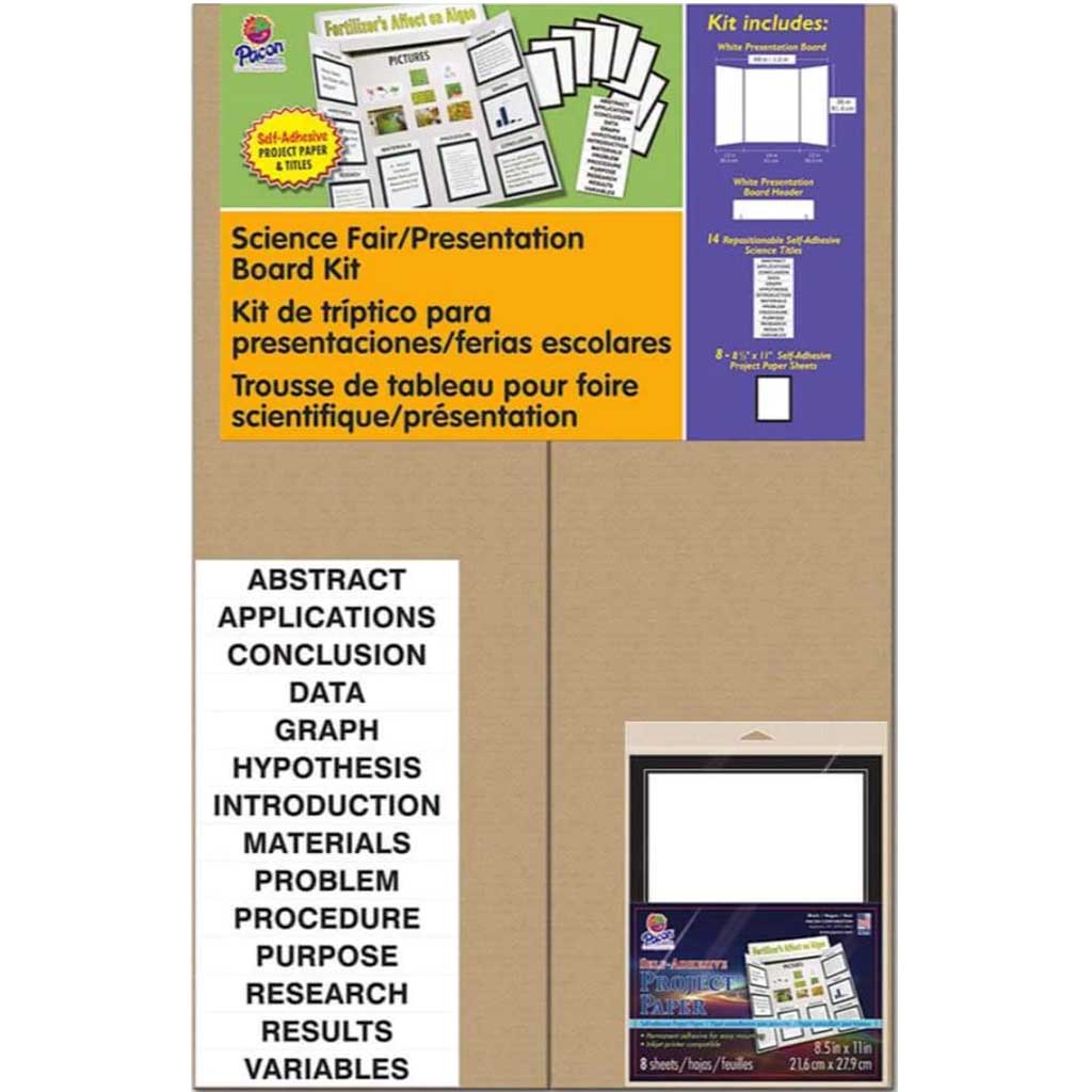 Presentation Board Corrugated Kit 48in x 36in White