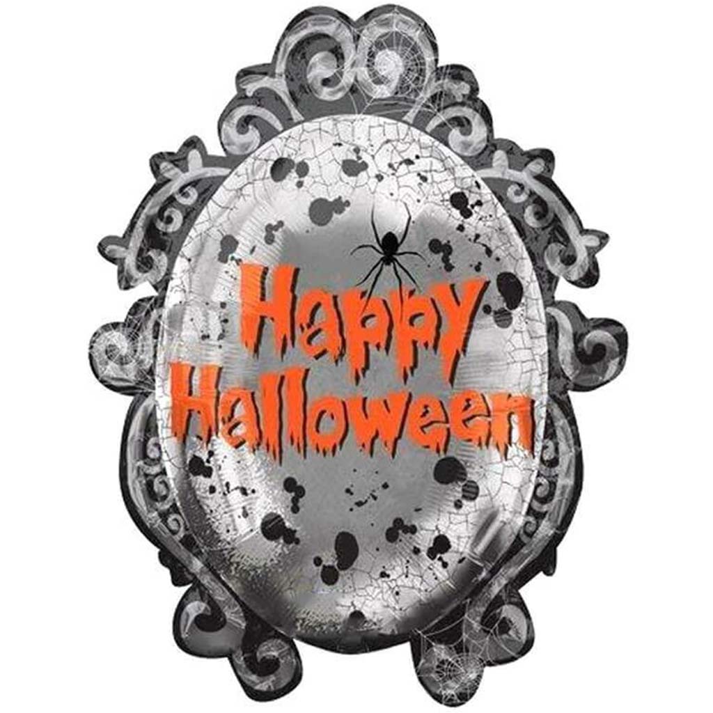 Foil Balloon Spooky Mirror 37in