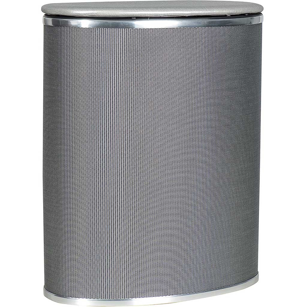 Pewter Style Bowed Front Hamper