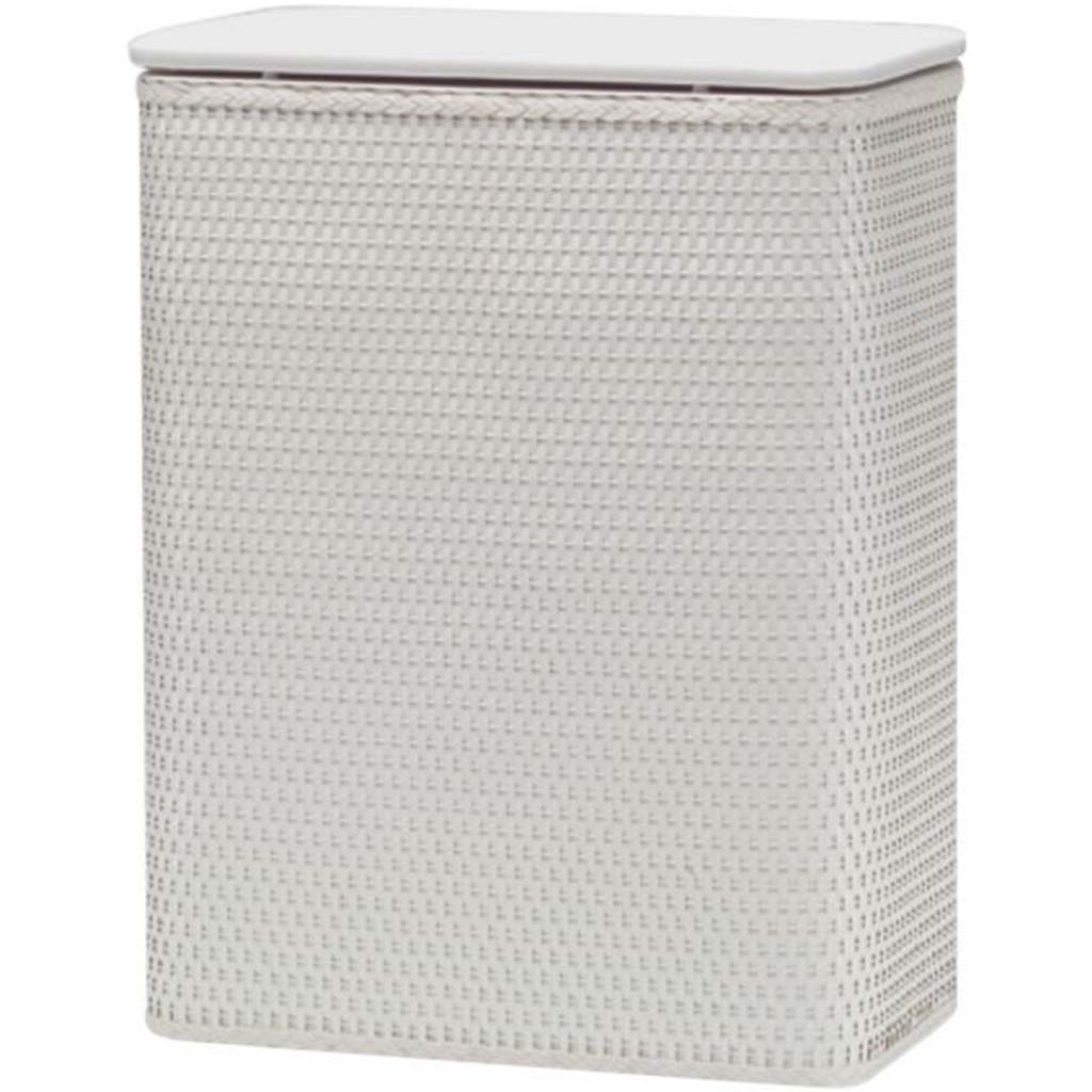 Chelsea Hamper with Vinyl Lid, White