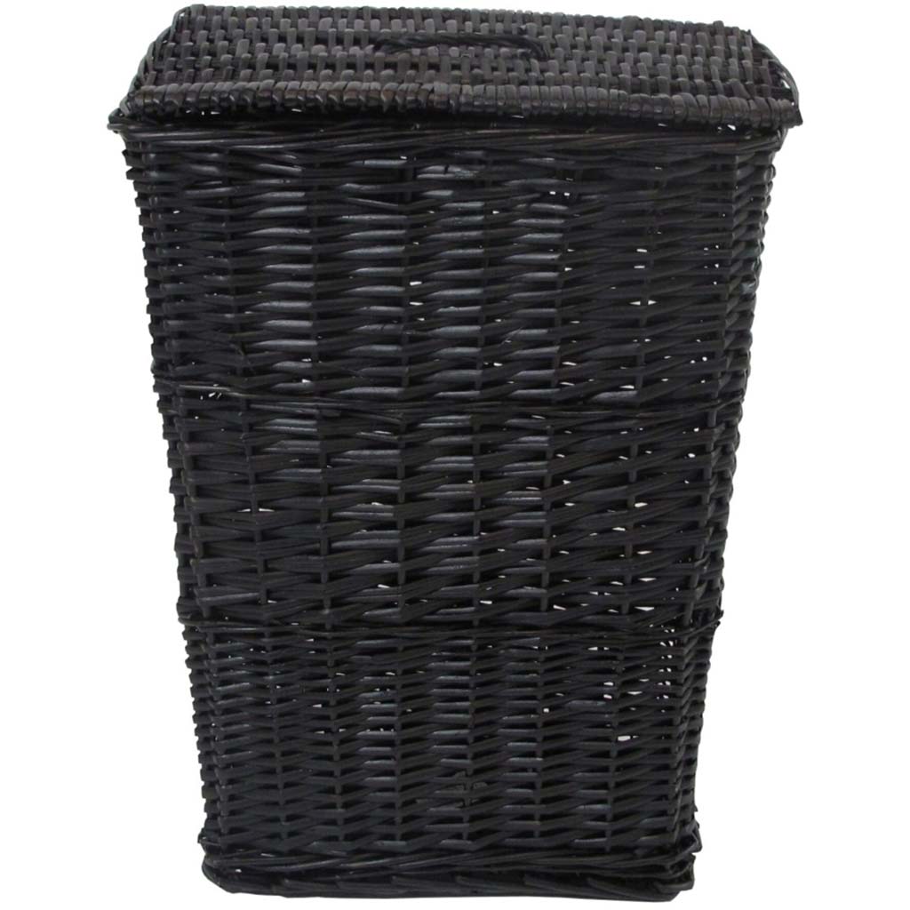 Rectangular Willow Hamper, Espresso